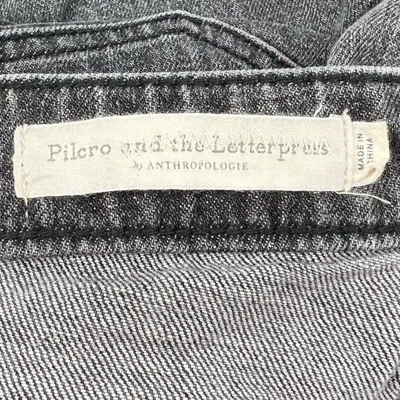 Pilcro and The Letterpress Black Slim Boyfriend Rough Hem Jeans Size 31 Women's - Picture 2 of 7